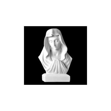 BUSTO VIRGEN DE MÁRMOL SINTÉTICO