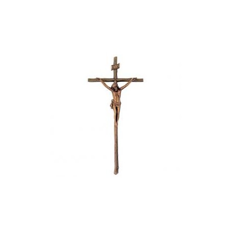 CRUCIFIJO DE BRONCE CRUZ DE TRONCO