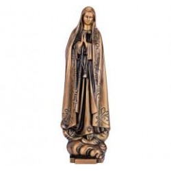 VIRGEN DE FÁTIMA DE BRONCE