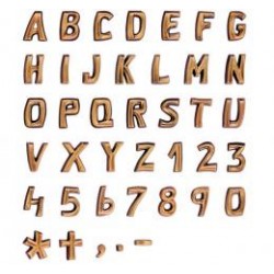 LETRAS DE BRONCE MODELO 'IBÉRICO'