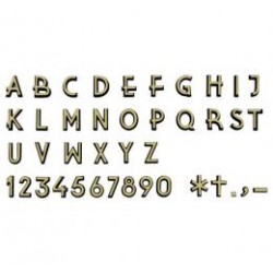 LETRAS DE BRONCE MODELO 'ALTO RELIEVE'