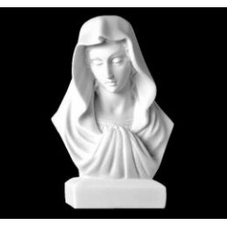 BUSTO VIRGEN DE MÁRMOL SINTÉTICO