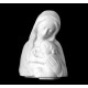 BUSTO DE LA VIRGEN CON NIÑO DE MÁRMOL SINTÉTICO