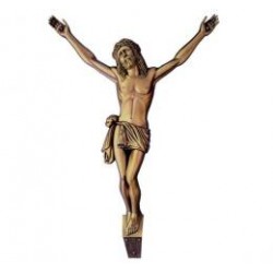 CRISTO DE BRONCE ACABADO NEGRO