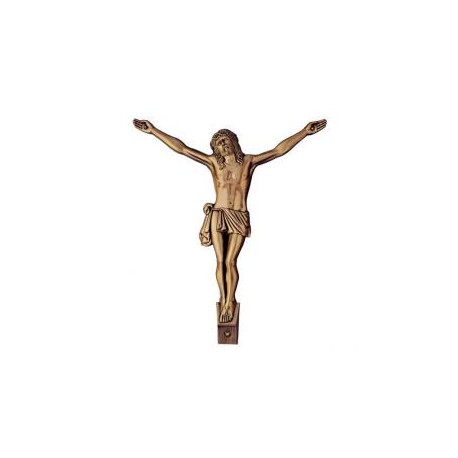 CRISTO DE BRONCE ACABADO NEGRO