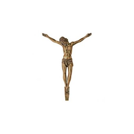 CRISTO DE BRONCE ACABADO EN BRONCE ENVEJECIDO