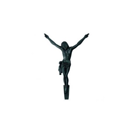 CRISTO DE BRONCE ACABADO NEGRO