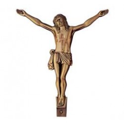 CRISTO DE BRONCE ACABADO NEGRO