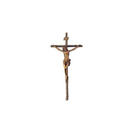 CRUCIFIJO DE BRONCE CRUZ DE TRONCO