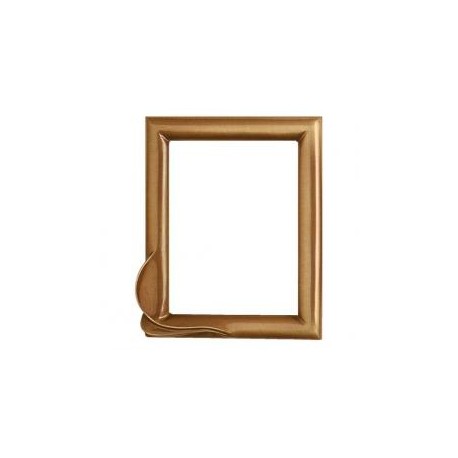 MARCO RECTANGULAR DE BRONCE PARA FOTOCERÁMICA SERIE 'ELEGANCE'